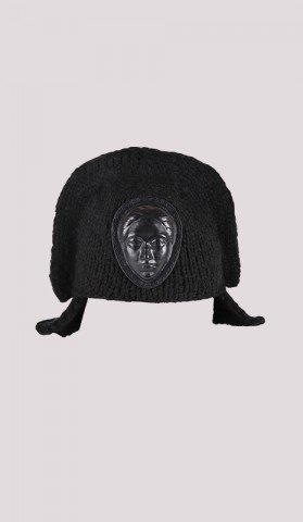 Napoleon Hat with leather face 